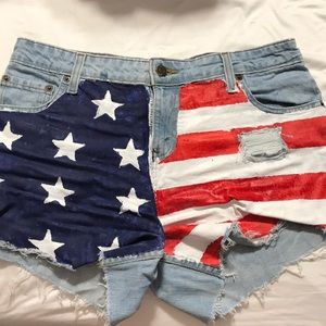 American Flag Shorts